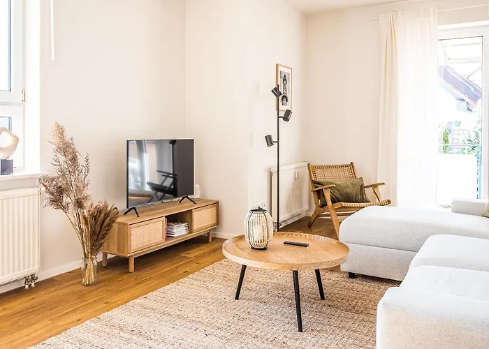 Wunderschoene Ferienwohnung Mit Feldblick Und Balkon, Mit Kostenlosem Wlan Und Strandfahrrad, Haustiere Erlaubt